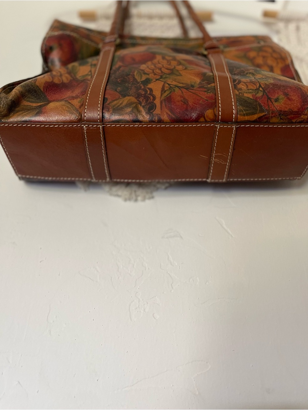 Patricia Nash Fruit Print Leather Bag - Picture 5 of 13